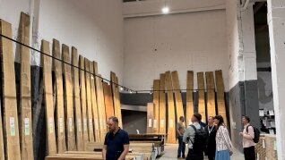 Renovated and Expanded WOODLINE Showroom in Kaunas Renovated and Expanded WOODLINE Showroom in Kaunas