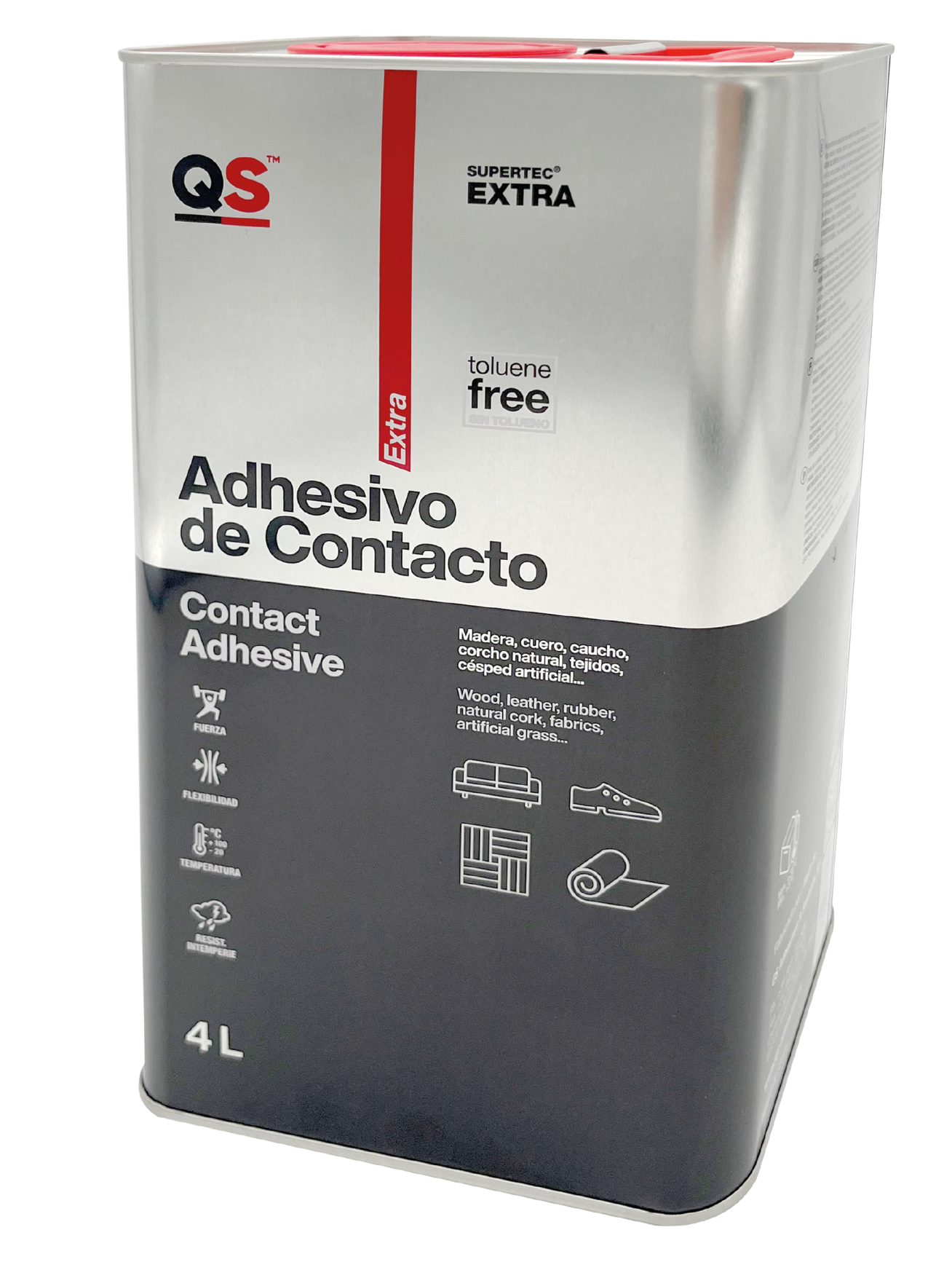 QS klijai kontaktiniai SUPERTEC EXTRA, 4L QS klijai kontaktiniai SUPERTEC EXTRA, 4L